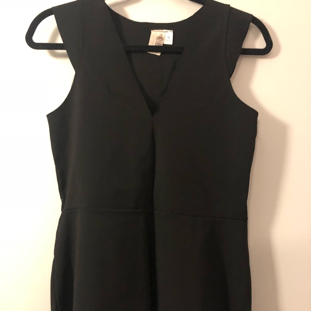 Black peplum top